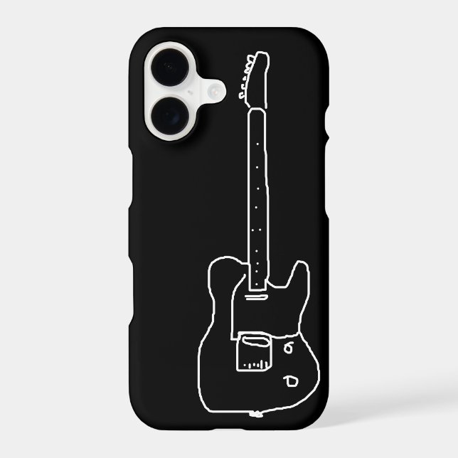 guitare simple sur le noir (Verso)