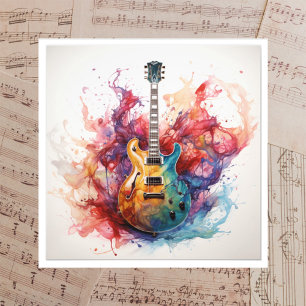 Guitares à éclaboussures psychédéliques Photo Art 