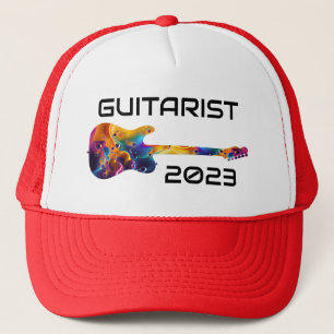 GUITARIST 2023 COLORFUL GUITAR BAND GIFT TRUCKER HAT