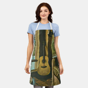 Guitarist birthday gift apron