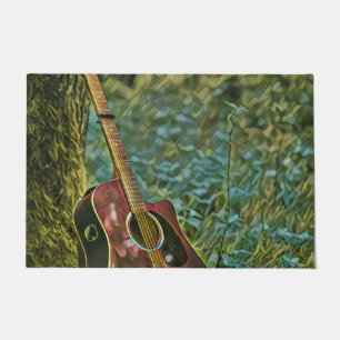 Guitarist birthday gift doormat
