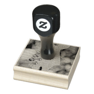 guitarist birthday gift rubber stamp