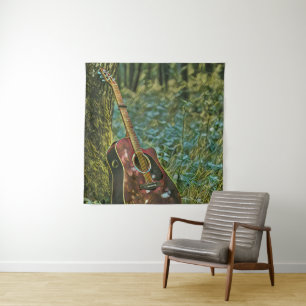 Guitarist birthday gift tapestry