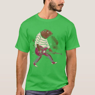 Guitarist Blues Bear Playing Guitar Premium T-Shirt