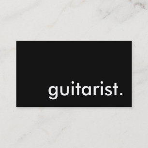 guitarist. business card