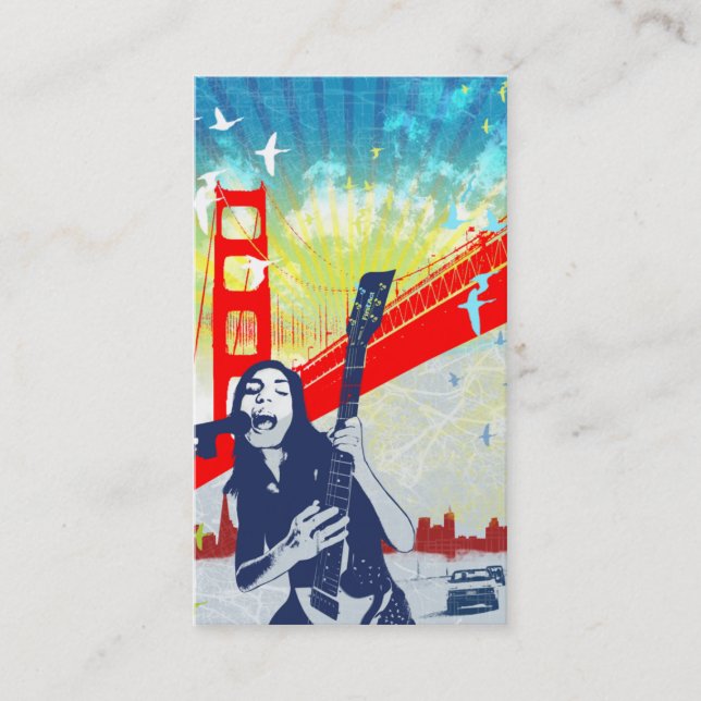 Guitarist Business Card (Front)