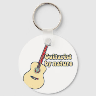 Guitarist by nature. motivational guitar quotes keychain