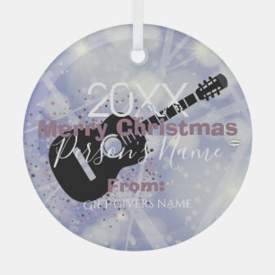 Guitarist Christmas Ornament HAMbWG