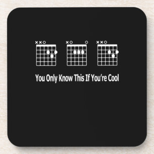 Guitarist Dad Guitar Tab Musical Birthday Coaster