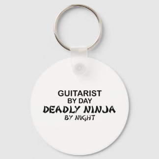 Guitarist Deadly Ninja by Night Keychain