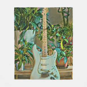 Guitarist gifts fleece blanket