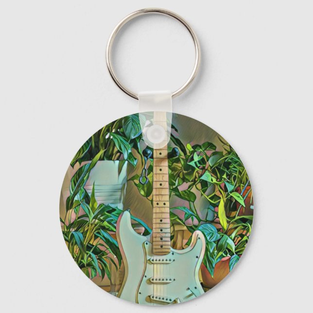 Guitarist gifts keychain (Front)