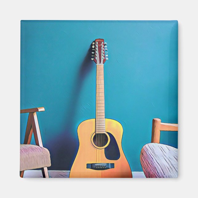 Guitarist gifts magnet (Front)