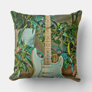 Guitarist gifts throw pillow