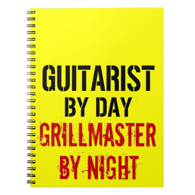Guitarist Grillmaster Notebook (Front)