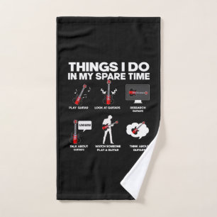Guitarist Guitar Addicted Guitarist Music Birthday Hand Towel