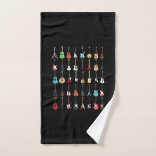 Guitarist Guitar Musical Instrument Rock and Roll Hand Towel