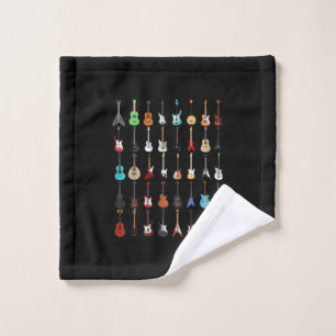 Guitarist Guitar Musical Instrument Rock and Roll Wash Cloth