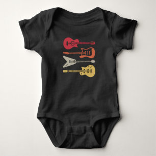 Guitarist Guitar Player Electric Musician Gift Baby Bodysuit