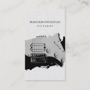Guitarist Guitar Player Music Musician Business Card