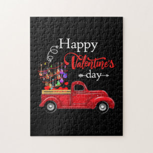 Guitarist Happy Valentines Day Guitarist Birthday Jigsaw Puzzle