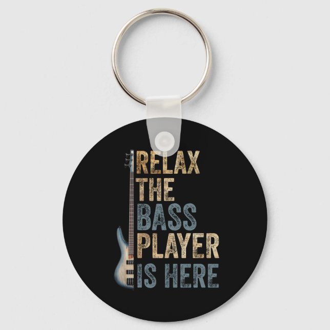 Guitarist Instrument Strings Keychain (Front)