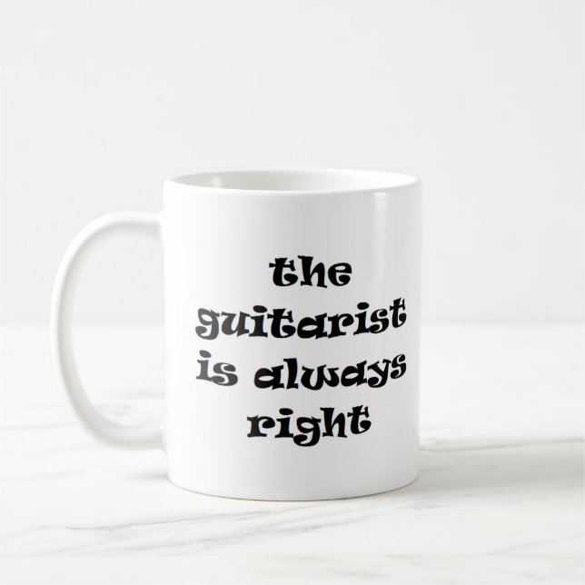 guitarist is always right coffee mug (Left)