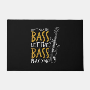Guitarist Let The Bass Guitar Birthday Doormat