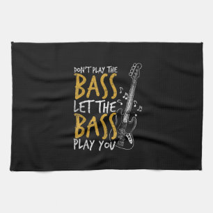 Guitarist Let The Bass Guitar Birthday Kitchen Towel