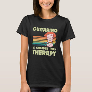 Guitarist Llama Rock guitar Guitaring Musician Gui T-Shirt