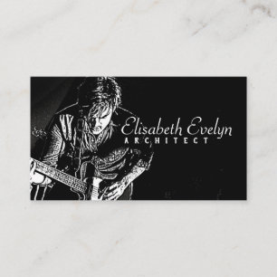 guitarist man music r565g business card