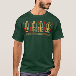 Guitarist Mother Best Big Sister Ever Guitar Mothe T-Shirt