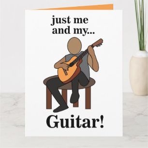Guitarist Playing Guitar Birthday Card