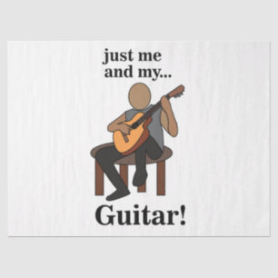 Guitarist Playing Guitar Birthday Tissue Paper