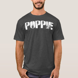 Guitarist Poppie Funny Music Guitar Lover Fathers T-Shirt