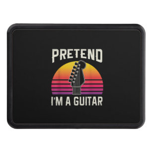 Guitarist Pretend I Am A Guitar Birthday Trailer Hitch Cover