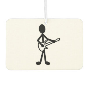 Guitarist Stick Figure Air Freshener