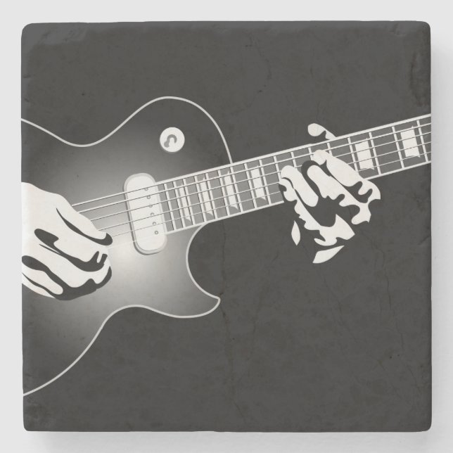 GUITARIST STONE COASTER (Front)