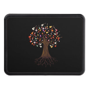 Guitarist Tree Guitar Birthday Trailer Hitch Cover