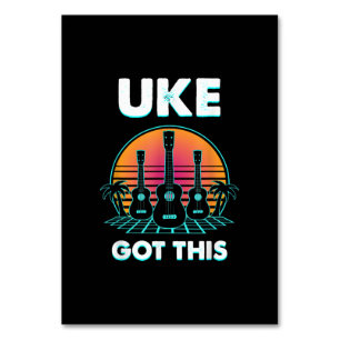 Guitarist Uke Got This Birthday Table Number