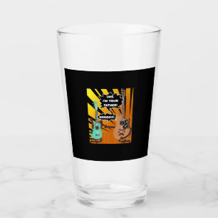 Guitarist Uke I Am Your Father Birthday Glass