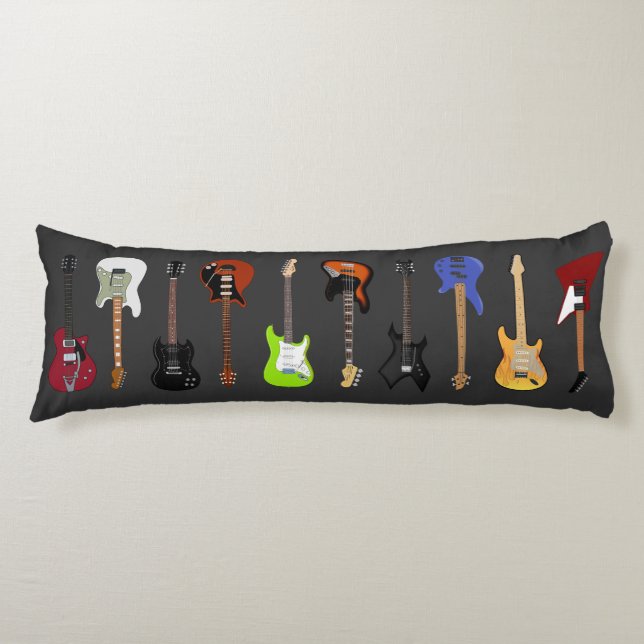 Guitars Body Pillow (Front)