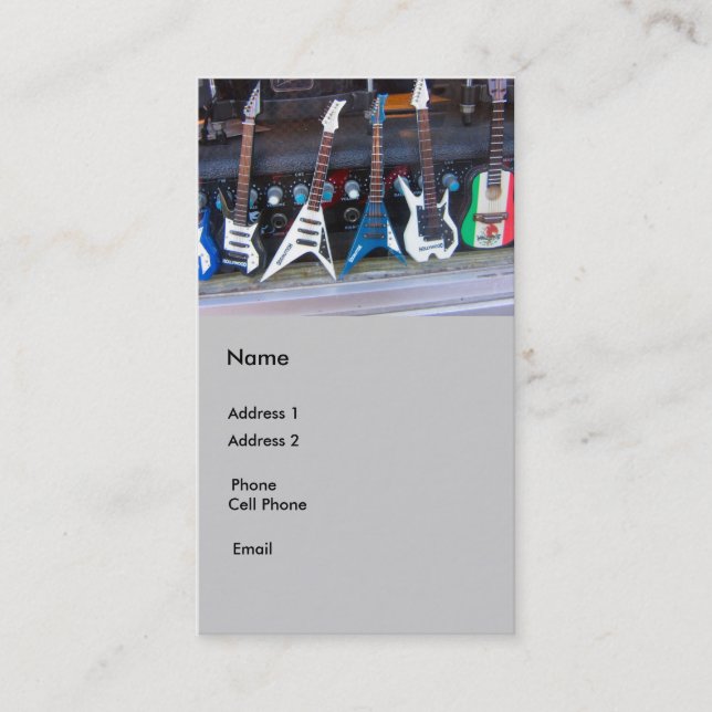 Guitars Business Card (Front)