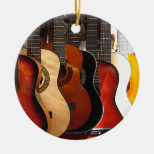 Guitars Ceramic Ornament