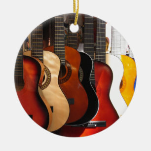Guitars Ceramic Ornament
