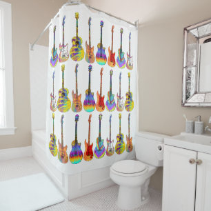 Guitars Colourful Pattern