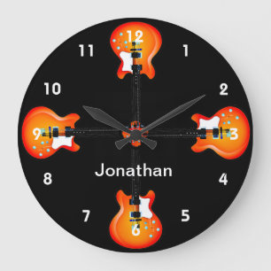 Guitars Design Wall Clock