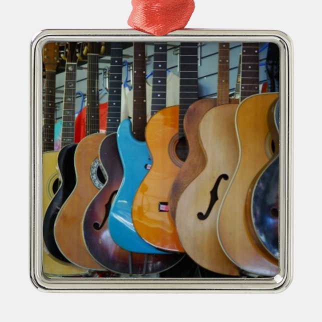 Guitars Galore Metal Ornament (Front)