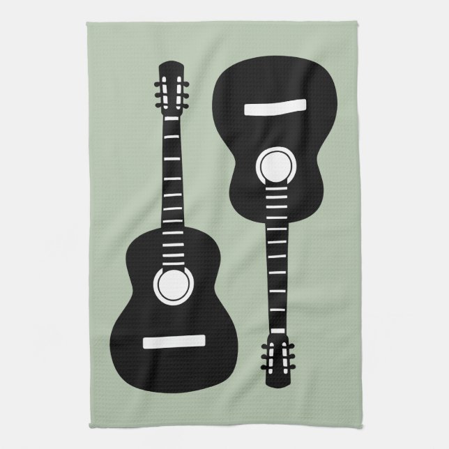 Guitars Kitchen Towel (Vertical)