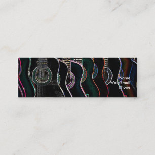 Guitars & music mini business card